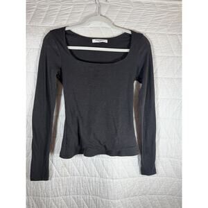 Project Social T Long Sleeve Top Size Small Grey Women